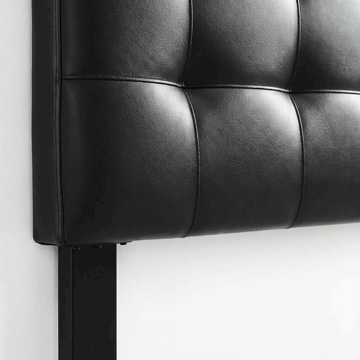 Upholstered Vinyl Queen Headboard with Elegant Design and Durable Finish