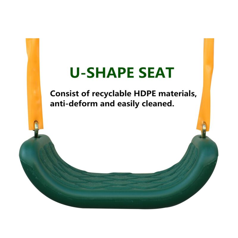 Vegluf 4-in-1 Kids Outdoor Swing Set image number 2