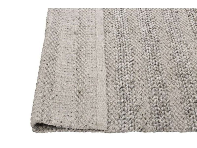 Millicent Dark Grey and Ivory Marble Looped Rug