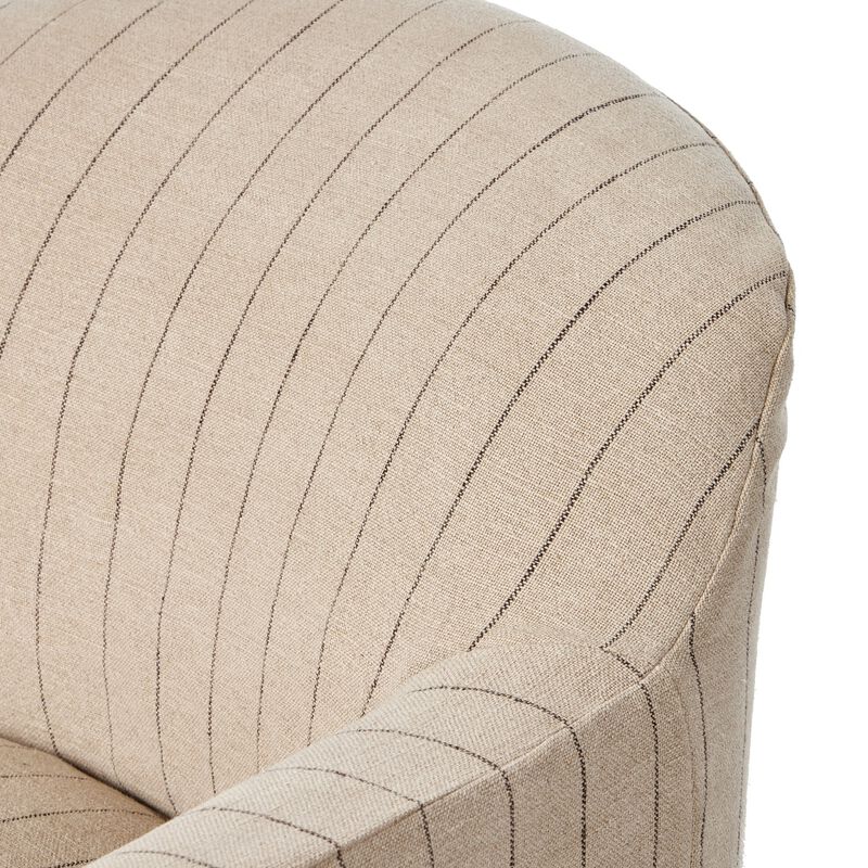Lowell Lavon Flint Slipcover Swivel Chair