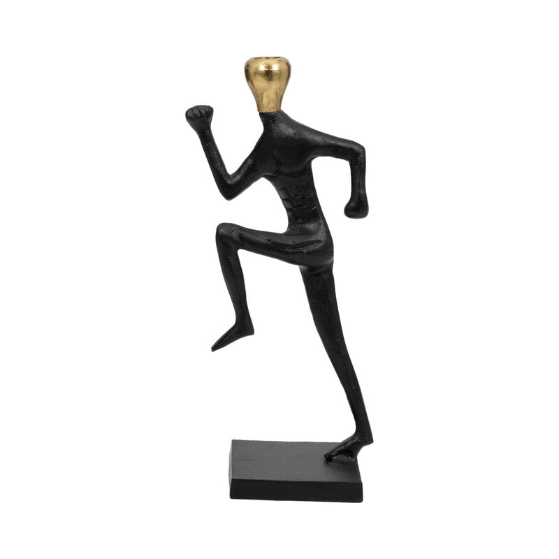 15" Running Man Candle Holder image number 0