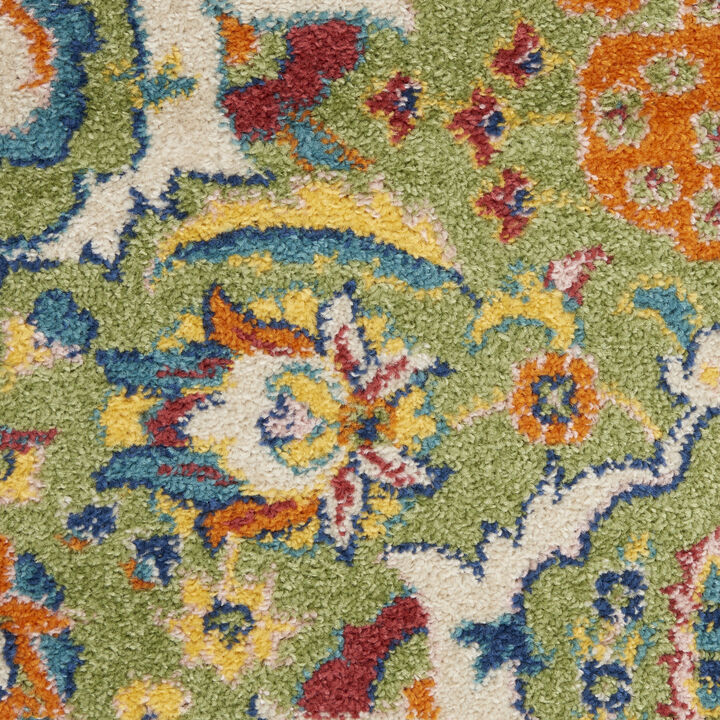 HomeRoots Floral Power Loom Area Rug