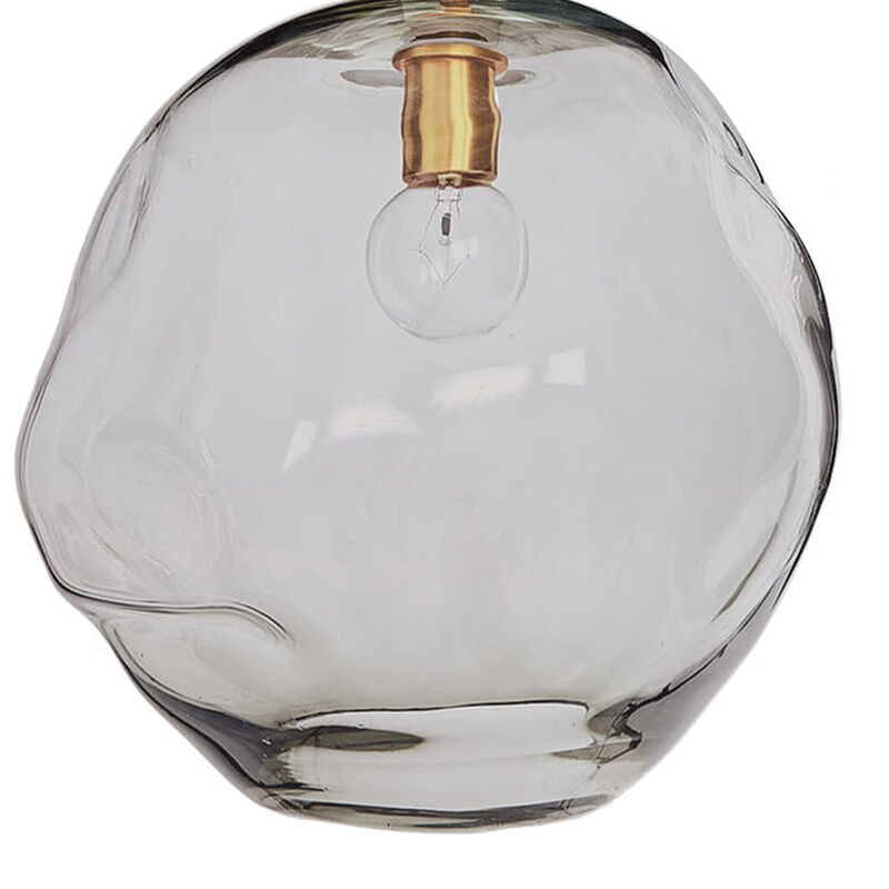 Molten Pendant W/ Smoke Glass