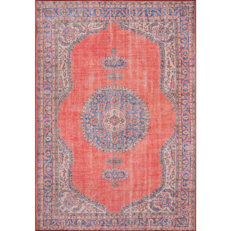 Momeni Traditional Rectangle Area Rug, Red, 7'6 X 9'6