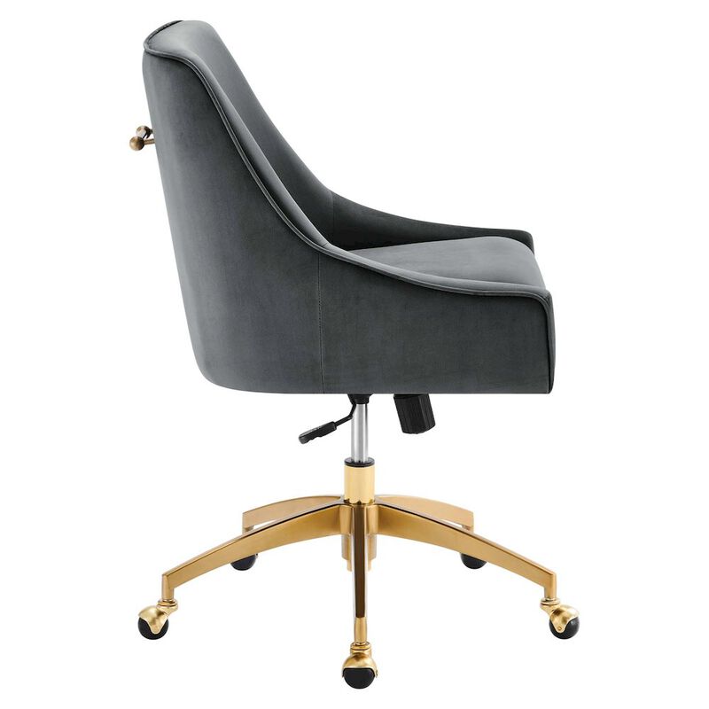 Discern Performance Velvet Office Chair image number 2