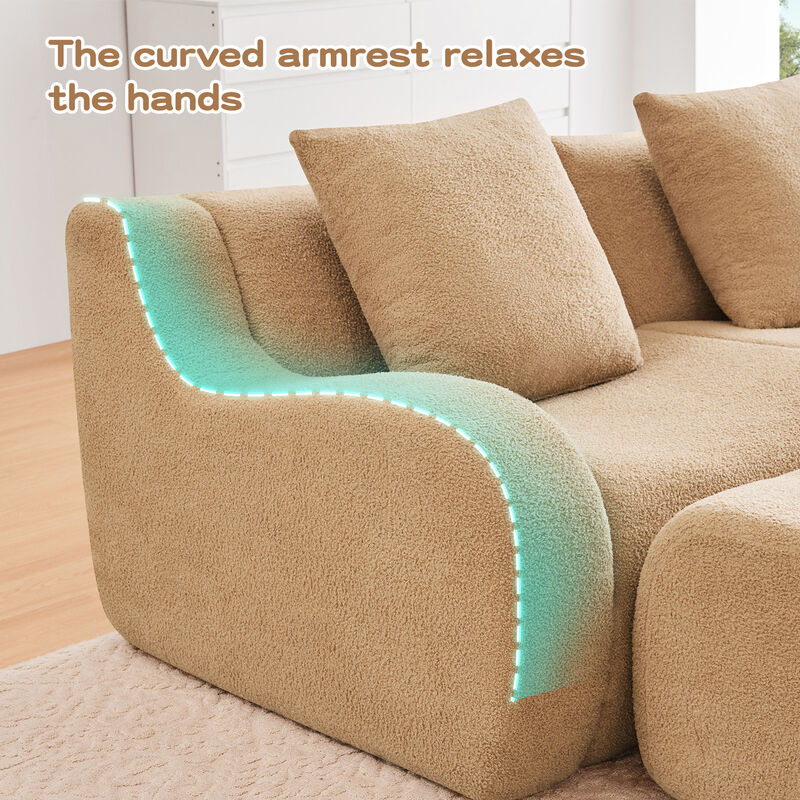 Jimbep L-Shaped 4-Seat Boneless Sectional image number 2