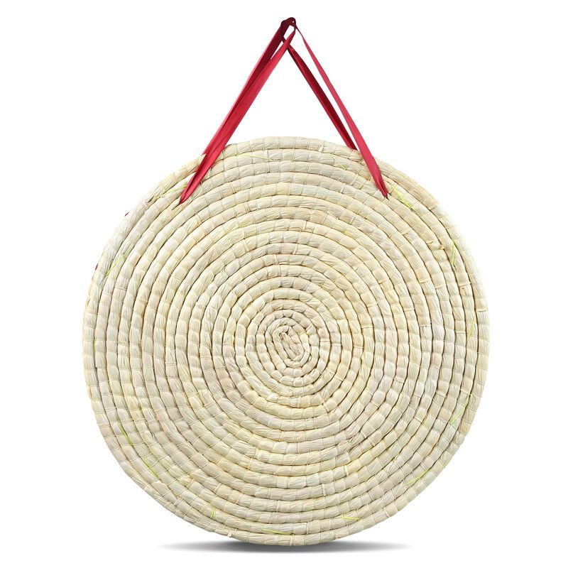 Round Straw Archery Target with 5 Layers, Handmade Arrow Target for Backyard Bow Practice-Multi Color image number 8