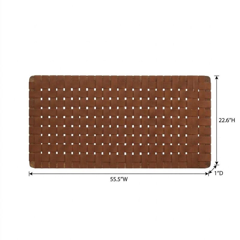 Vegan Leather Full Headboard with Texturedand Durable Frame image number 1