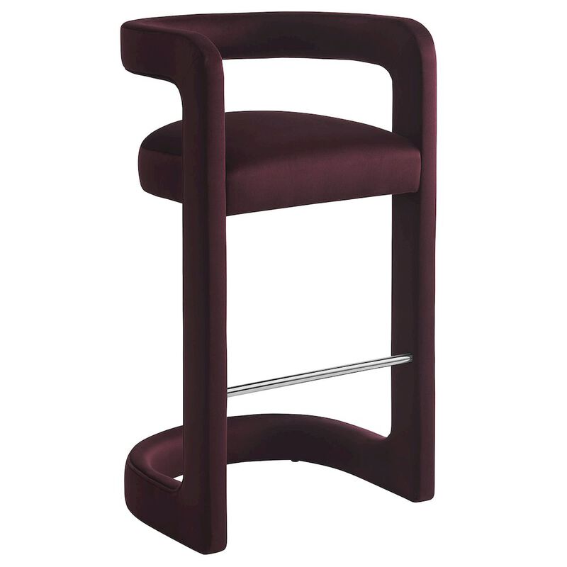 Winslow Performance Velvet Bar Stool image number 0