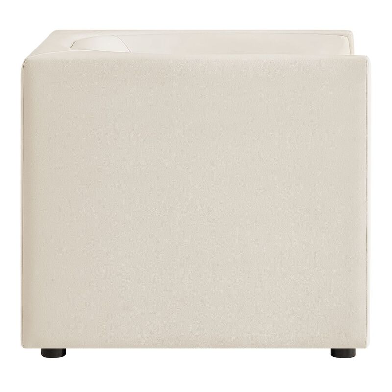 Hilda Curved Back Performance Velvet Armchair image number 3