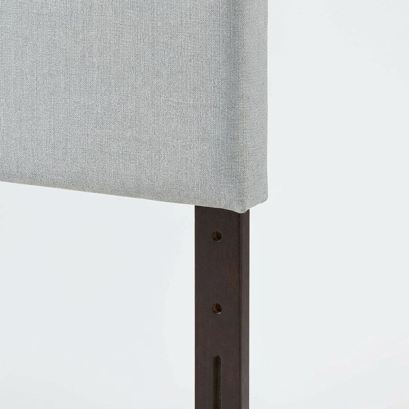 Upholstered Fabric King Headboard with Padded Design and Sturdy Construction image number 5