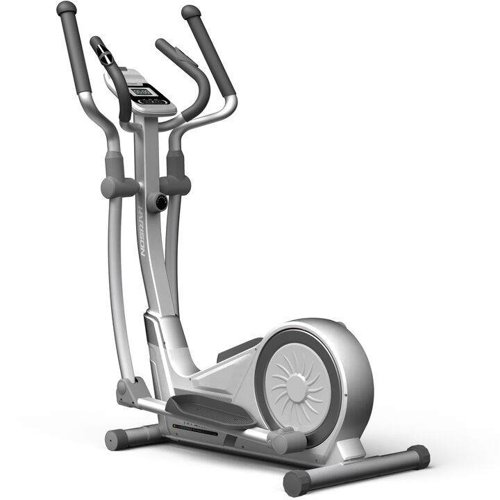 HARISON Magnetic Elliptical Machine, 350 lb Capacity, 16 Resistance Levels, Quiet Cardio Trainer for Home Gym (HR-E1190 White)