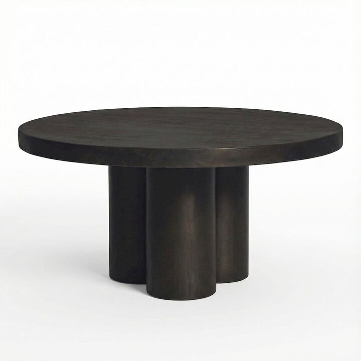 Starlight Canyon Home Black Outdoor Coffee Table with Aluminium Top and Metal Frame Durable Design