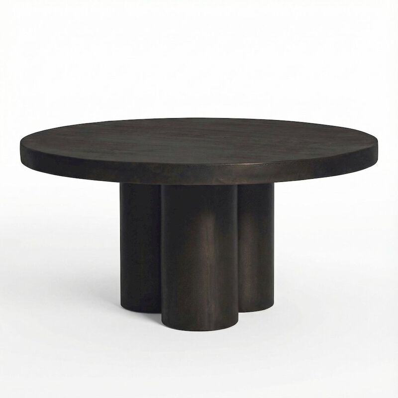 Starlight Canyon Home Black Outdoor Coffee Table with Aluminium Top and Metal Frame Durable Design image number 0