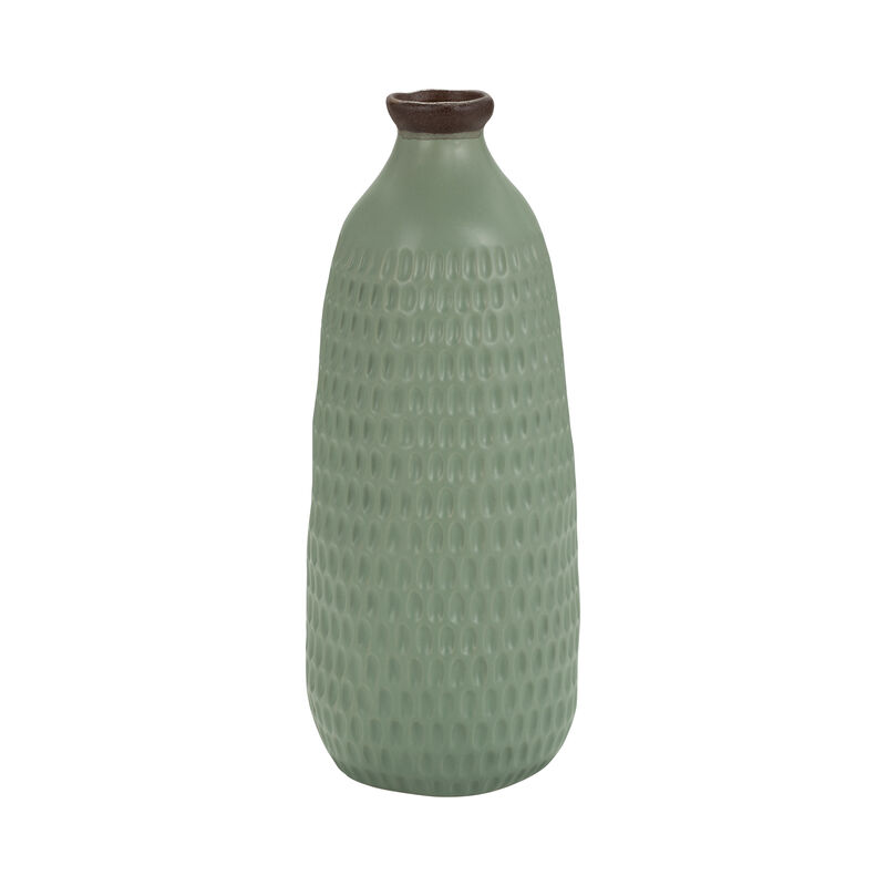 Hollis Green Dimpled Vase image number 2