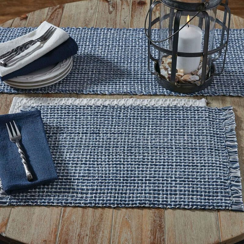 Park Designs Denim Tweed Table Runner image number 3