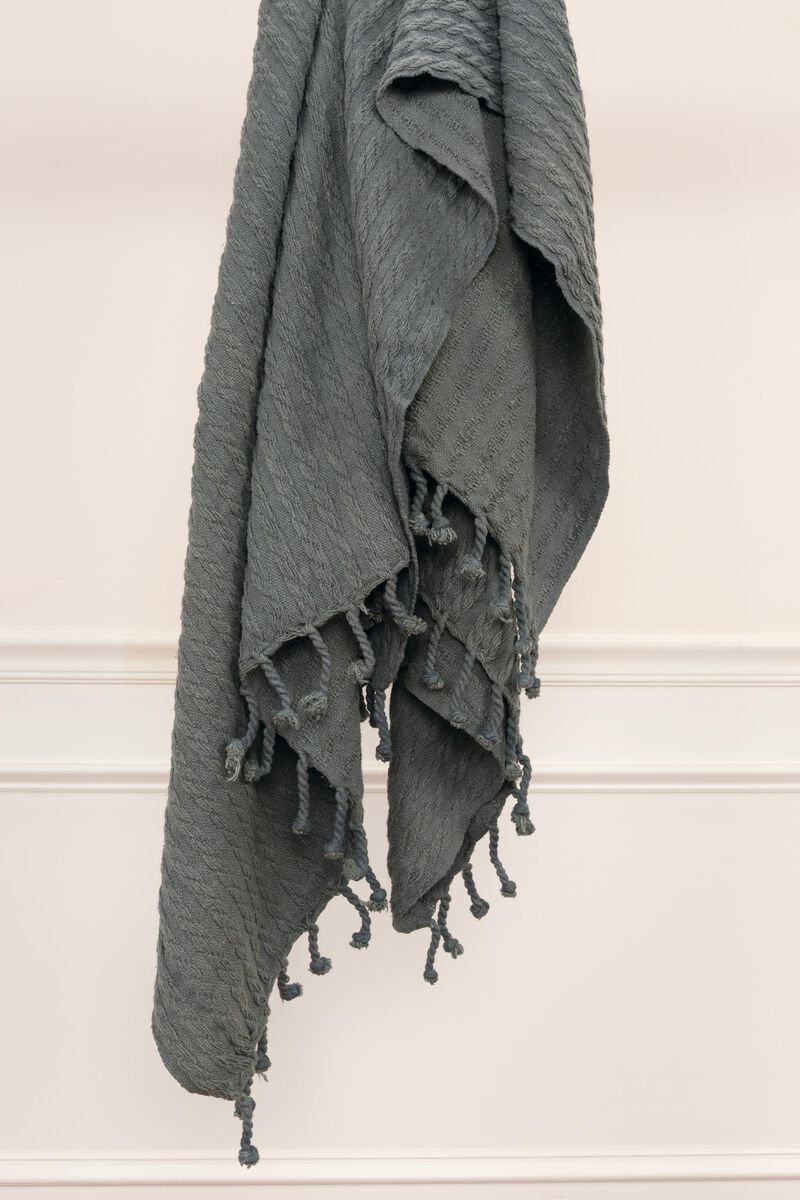 Dark Gray 50" x 60" Throw Blanket