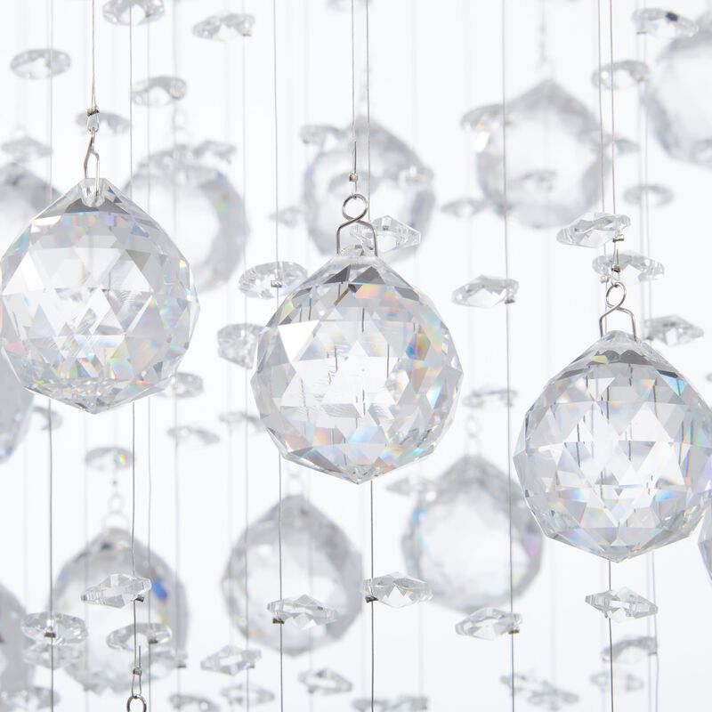 Crystal Chandelier Double Helix 7 LED Light