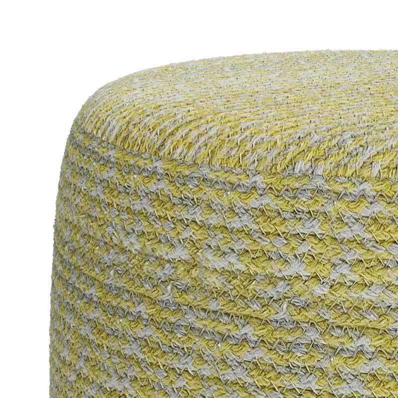 Bayley Round Braided Pouf