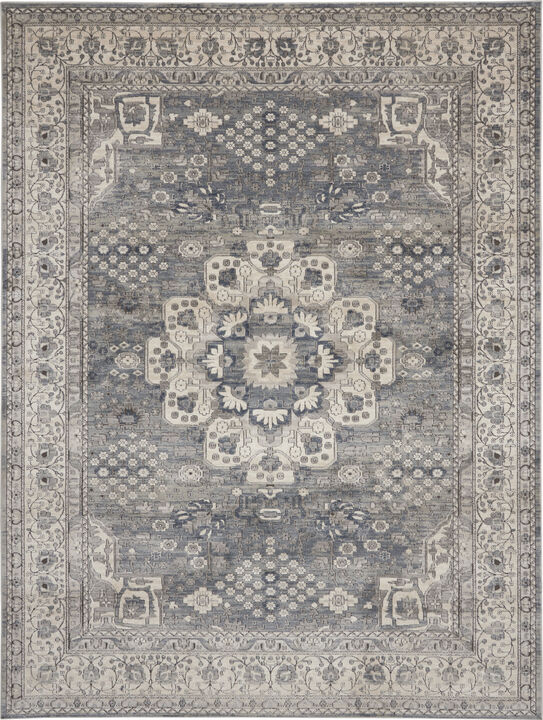 HomeRoots Medallion Power Loom Area Rug