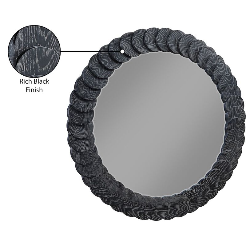 Meridian Furniture Revolve Black Mirror