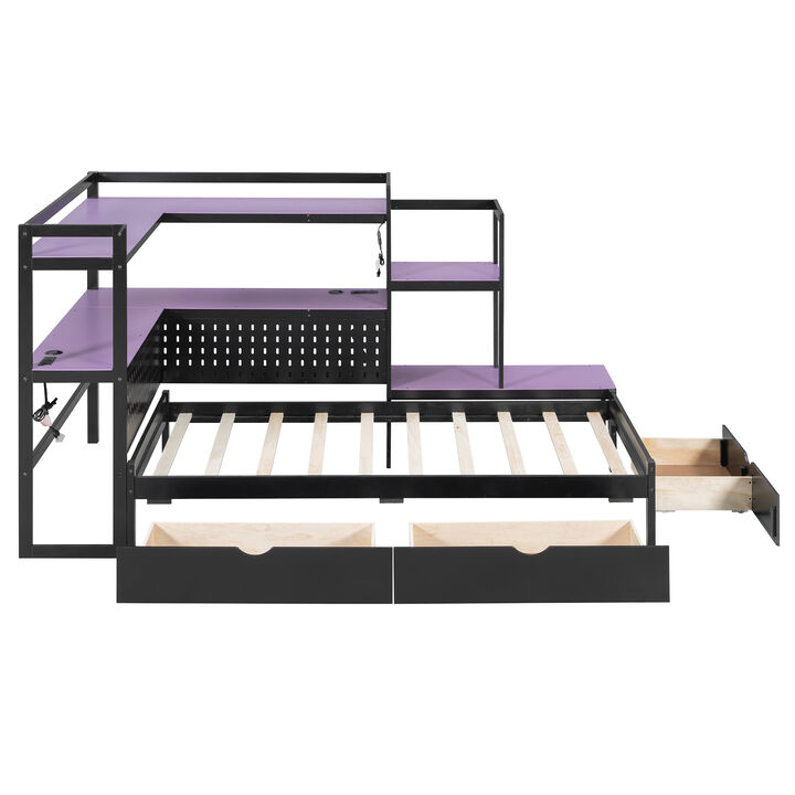 Merax Twin Size Multi-Functional Gaming Daybed