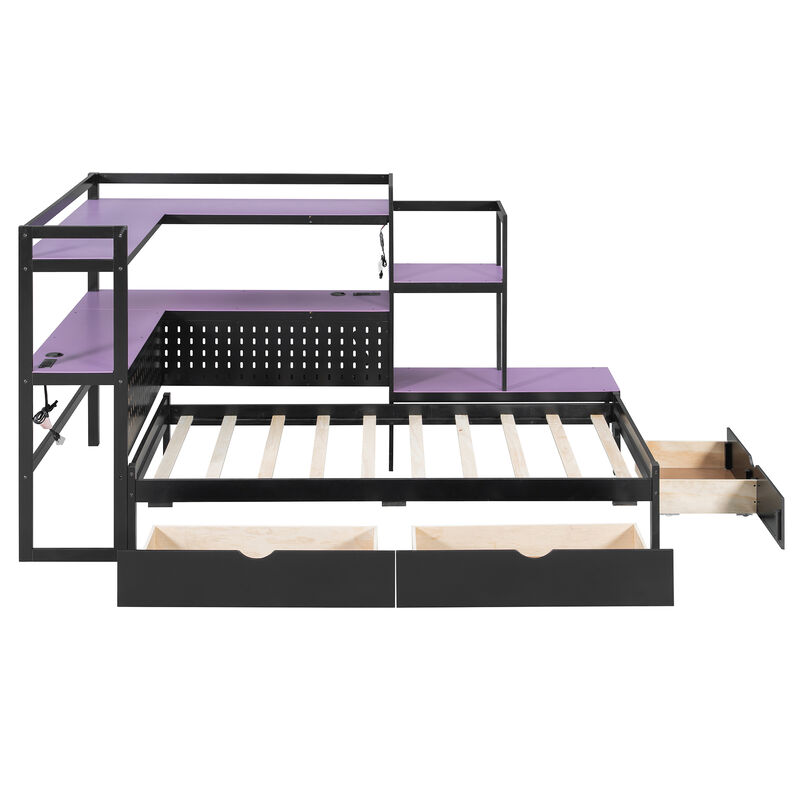 Merax Twin Size Multi-Functional Gaming Daybed image number 0