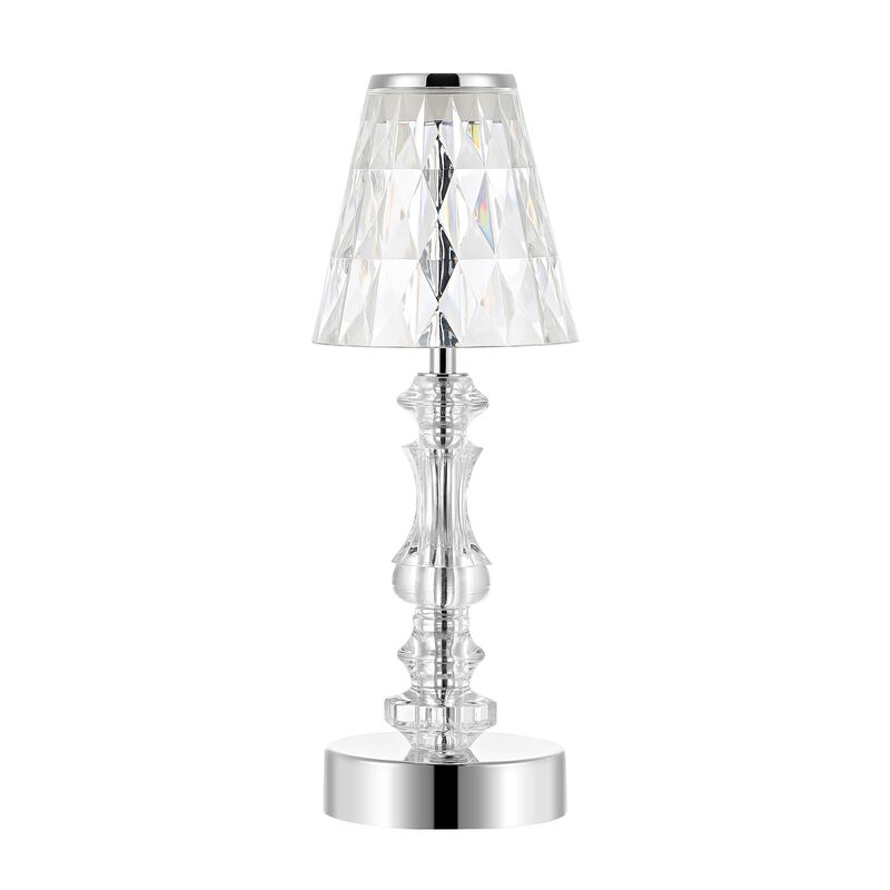 Lillian Bohemian Classic Acrylic Rechargeable Integrated Portable LED Table Lamp