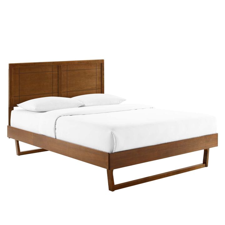 Modway - Marlee King Wood Platform Bed with Angular Frame