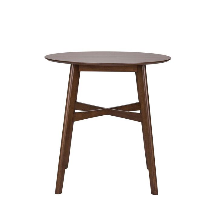 Starlight Canyon Home Brown Round Dining Table &ndash; Elegant Small Round Kitchen Table for Any Space