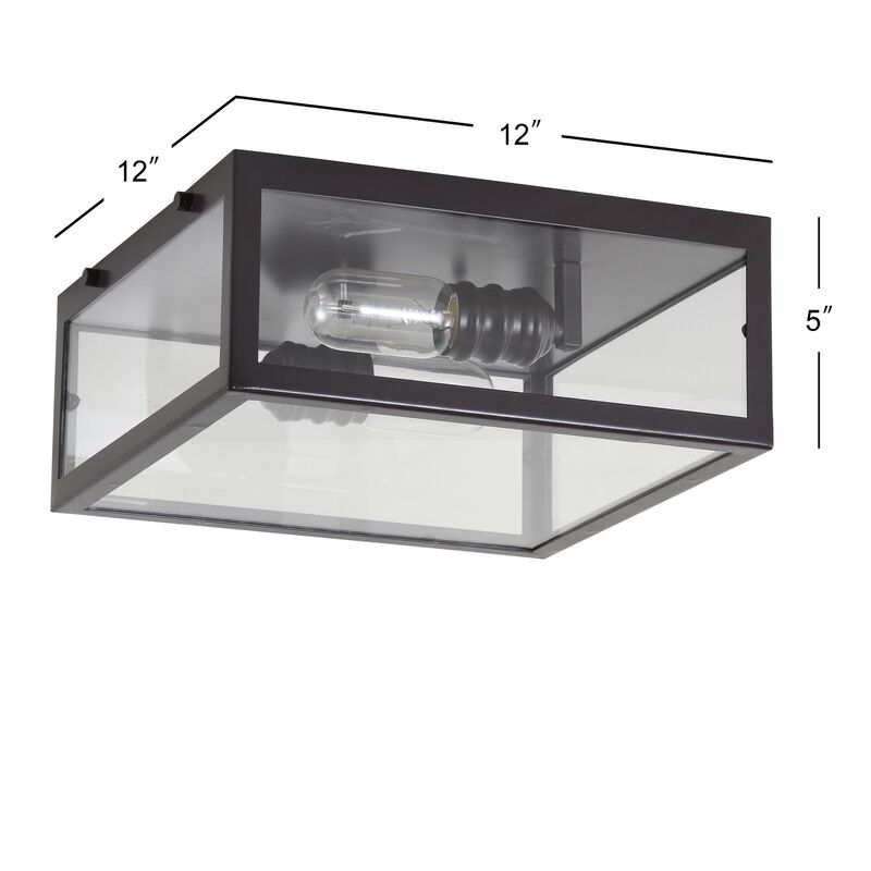 Grayson Metal/Glass LED Flush Mount