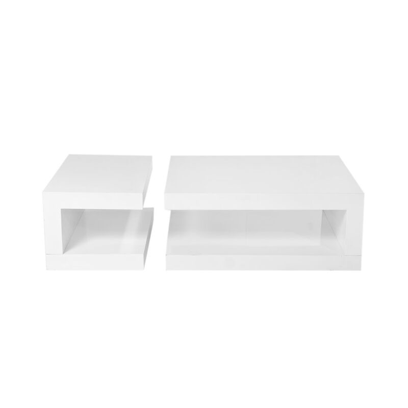 Pangea Home Heddy Coffee Table White