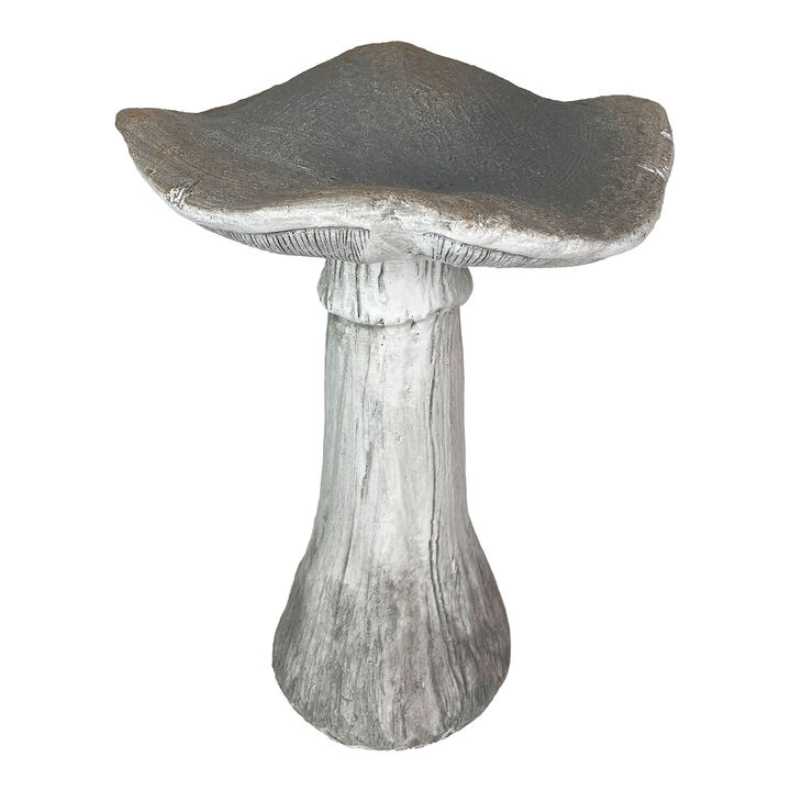 Mushroom Statue 17" High, Outdoor Indoor Magnesium Oxide Garden Decor