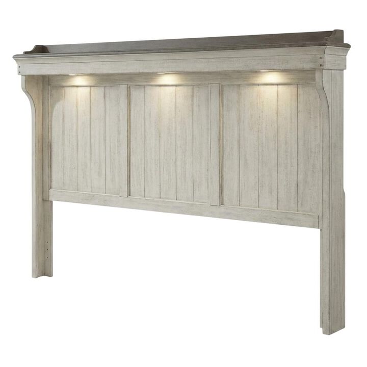Liberty Furniture Queen Mantle Headboard Farmhouse White