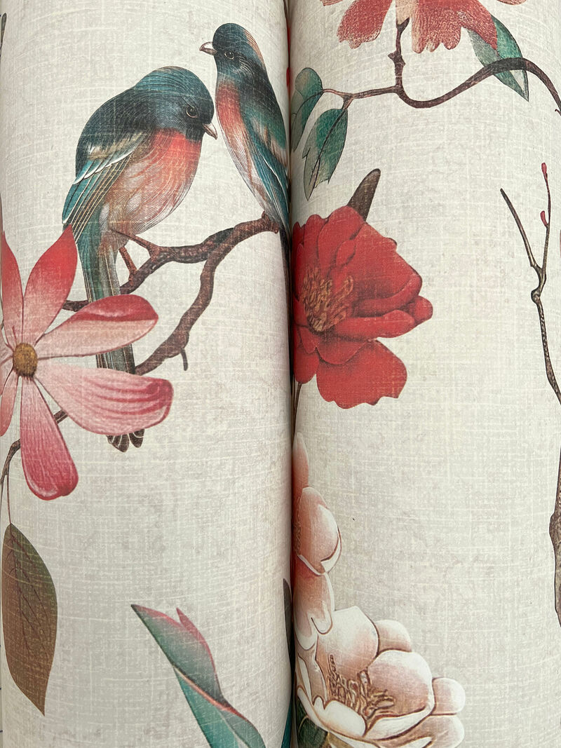 Kimora's Garden Ivory Wallpaper image number 1