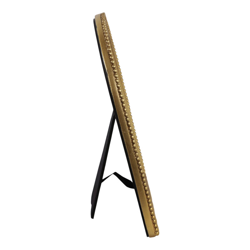 7x9 Photo Frame Matted To 5x7 Beaded Arch, Gold image number 2
