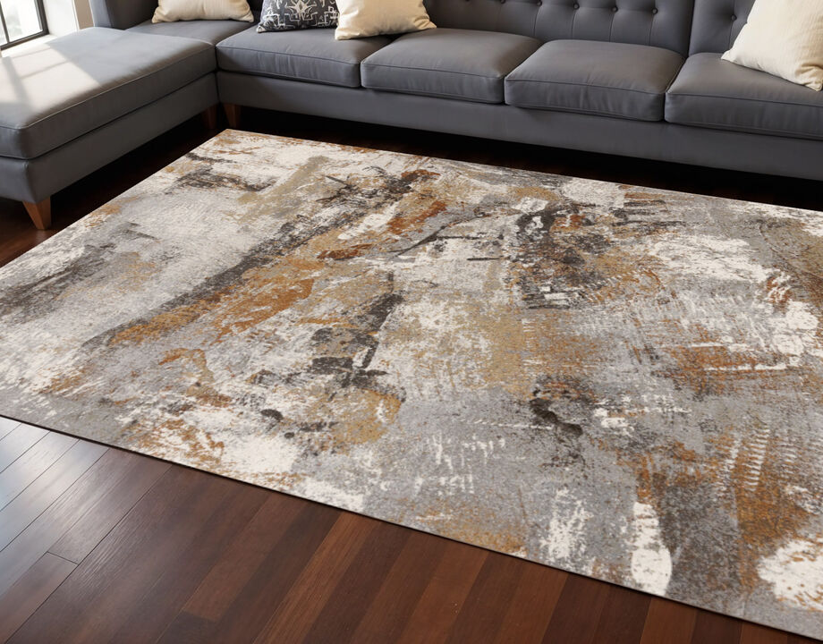 HomeRoots Abstract Area Rug