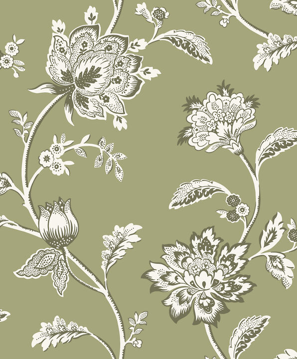 Juliette Sage Jacobean Wallpaper