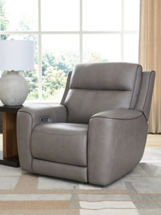 5Z-Relaxation Dual Power Leather Recliner