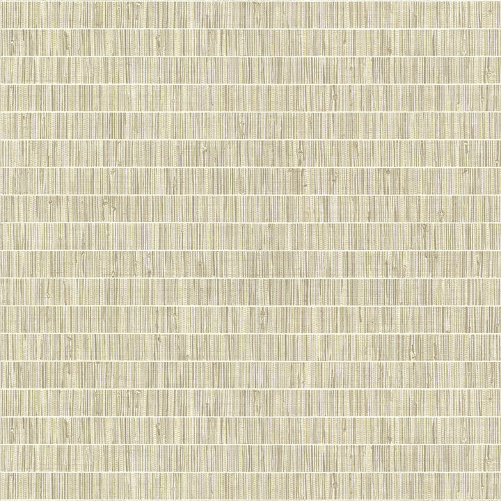 Luz Taupe Faux Grasscloth Wallpaper