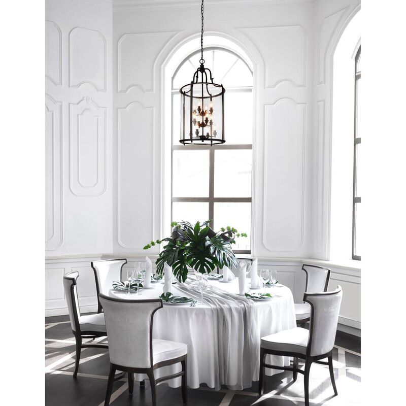 CWI Lighting Desire 12 Light Drum Shade Chandelier With Oil Rubbed Bronze Finish