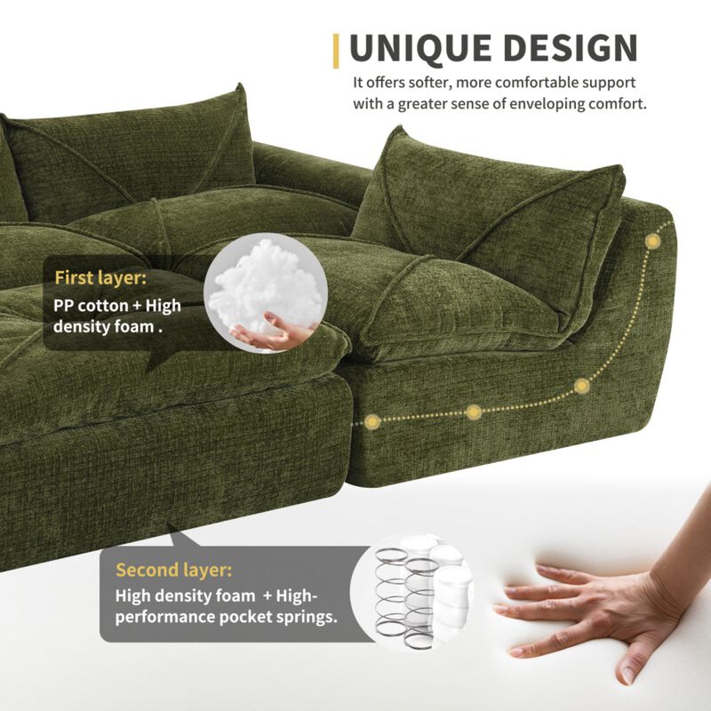 Neltaf Compressed Sectional Sofa image number 6