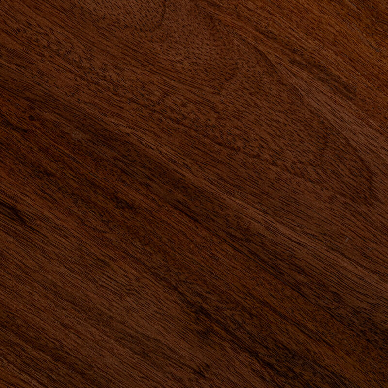 Modern Mango Wood Round Accent Table, Walnut image number 4