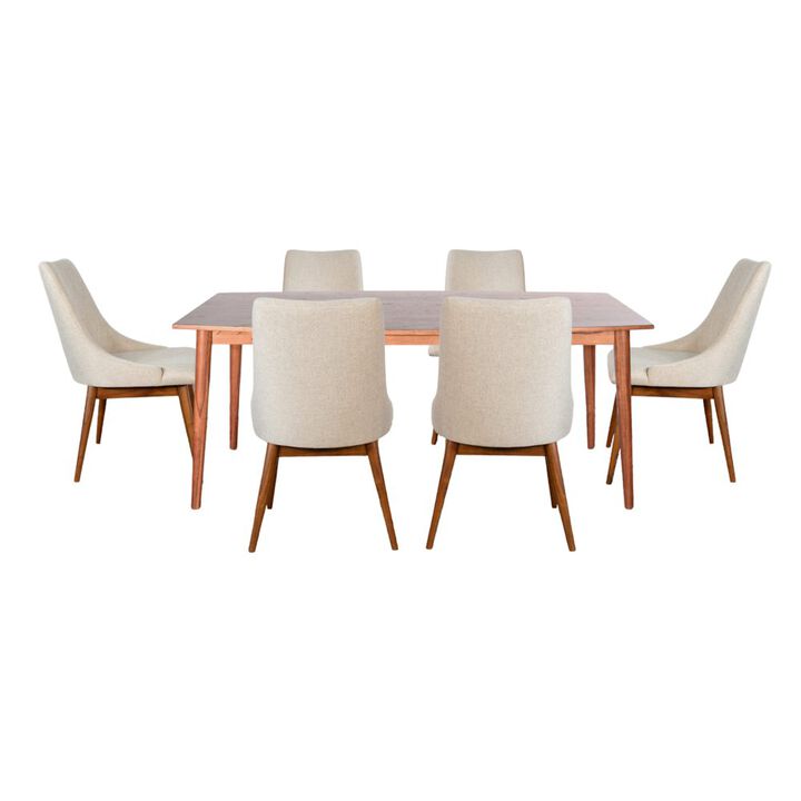 Sunny Designs Mid-century Wood Dining Set