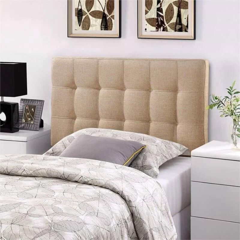 Twin Size Modern Fabric Tufted Upholstered Headboard for Sleek and Stylish Bedroom Design image number 2