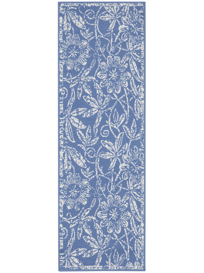 Whimsicle WHS05 Blue 2' x 6' Rug image number 0