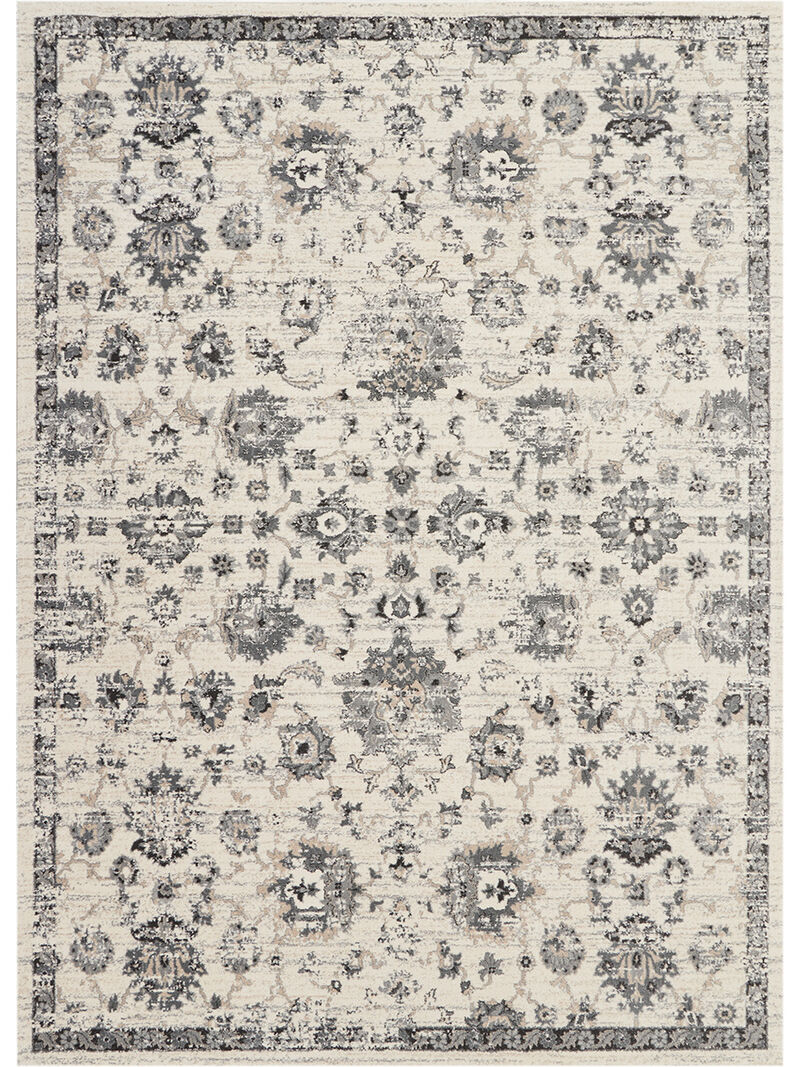 Fusion FSS15 Cream/Gray 9'6" x 13' Rug