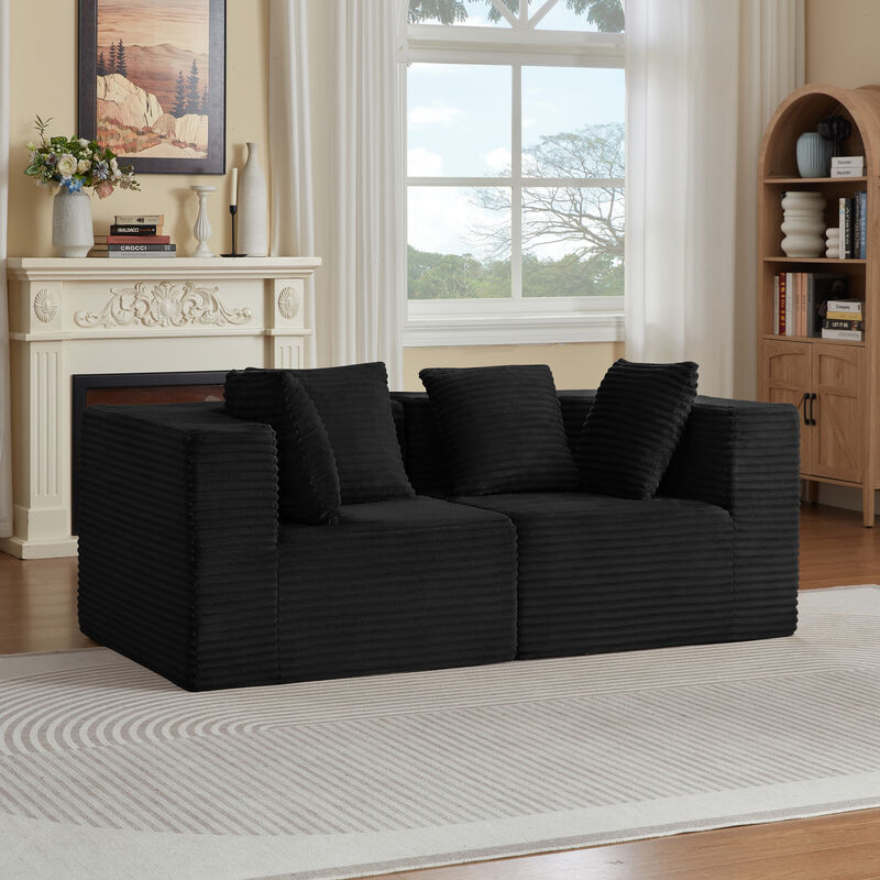 Bacras Boneless loveseat image number 2