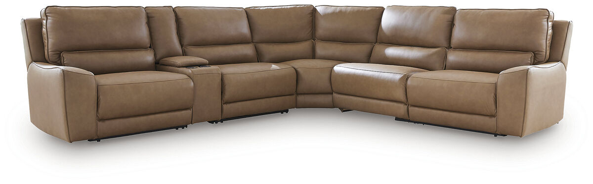 Silverbrooke 6-Piece Reclining Sectional with Storage Console