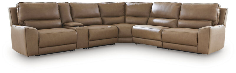 Silverbrooke 6-Piece Reclining Sectional with Storage Console image number 0